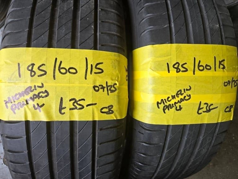 185 / 60 / 15 MICHELIN PRIMACY 4 TYRES - TWO AVAILABLE