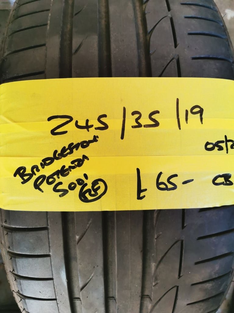 245 / 35 / 19 BRIDGESTONE POTENZA S001 RUN FLAT TYRE - FITTING AVAILABLE