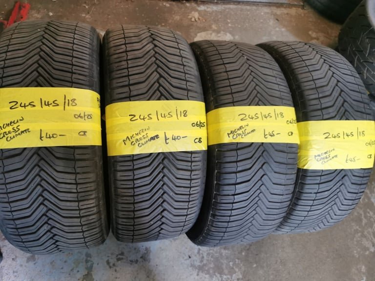 245 / 45 / 18 MICHELIN CROSS CLIMATE TYRES - FOUR AVAILABLE