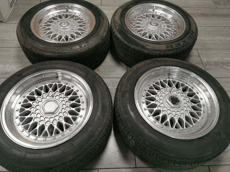 16 INCH BBS STYLE ALLOY WHELS / TYRES - MERCEDES / BMW / JAGUAR