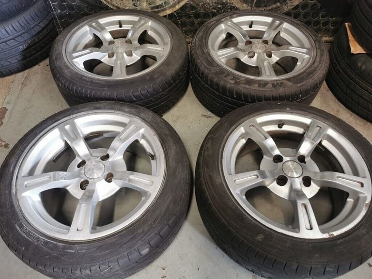 15" PLATI ALLOY WHEELS / TYRES - 4 X 100 - VOLKSWAGEN