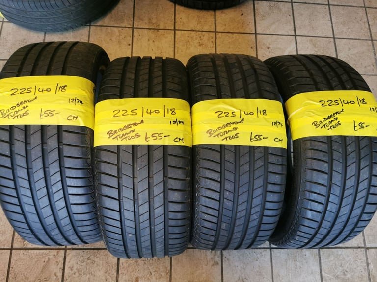 225 / 40 / 18 BRIDGESTONE TURANZA TYRES - FOUR AVAILABLE