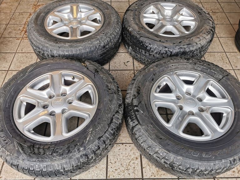 17" FORD RANGER ALLOY WHEELS / GOODYEAR WRANGLER TYRES