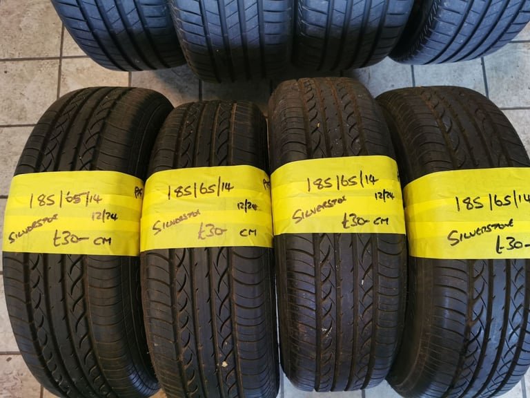 185 / 65 / 14 SILVERSTONE TYRES - FOUR AVAILABLE
