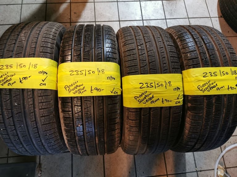 235 / 50 / 18 PIRELLI SCORPION VERDE TYRES - FOUR AVAILABLE