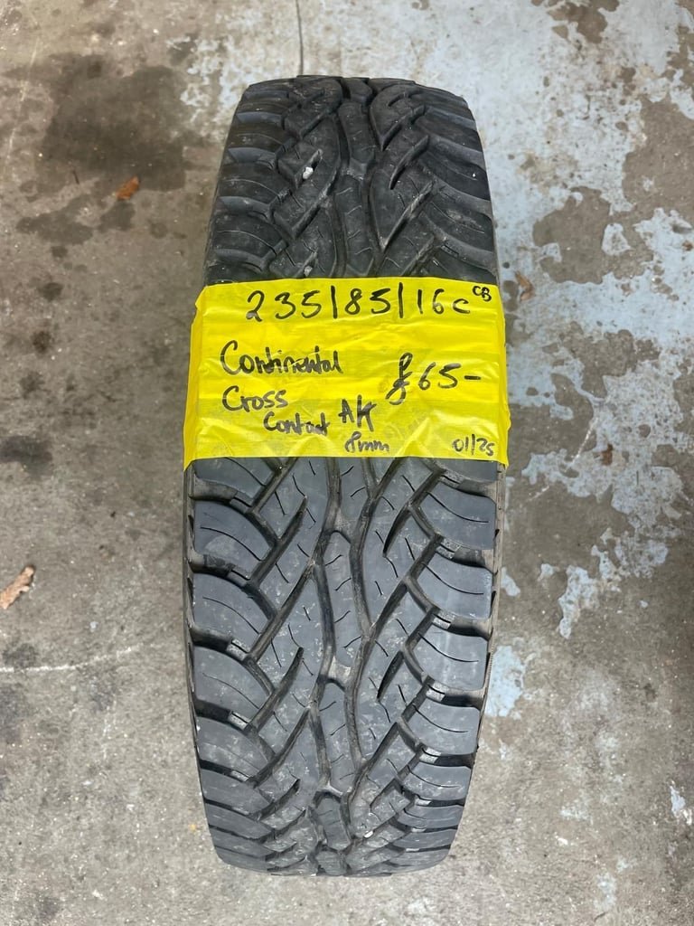 235 / 85 / 16C CONTINENTAL CROSS CONTACT A/T TYRE - 8MM TREAD