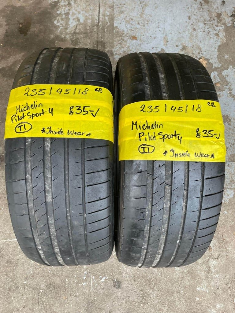 235 / 45 / 18 MICHELIN PILOT SPORT 4 TYRES - T1 TESLA FITMENT - TWO AVAILABLE