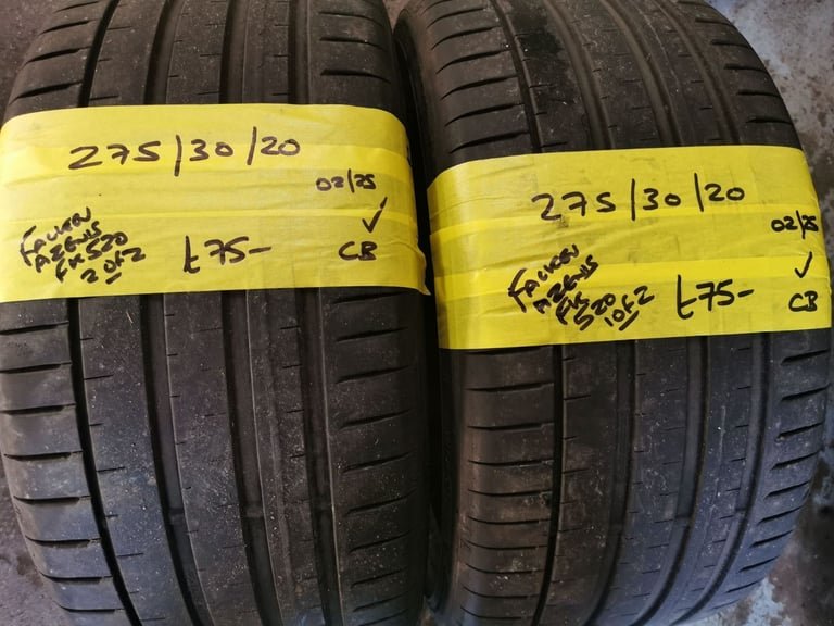 275 / 30 / 20 FALKEN AZENIS FK 520 TYRES - TWO AVAILABLE