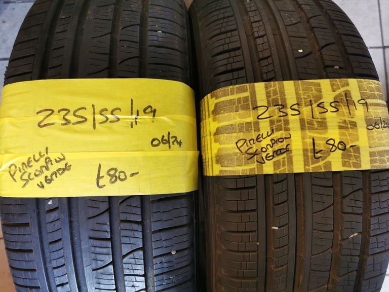 235 / 55 / 19 PIRELLI SCORPION VERDE TYRES - TWO AVAILABLE