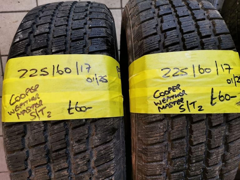image-581.jpeg 225 / 60 / 17 COOPER WEATHER MASTER S / T 2 TYRES - TWO AVAILABLE - Image 1
