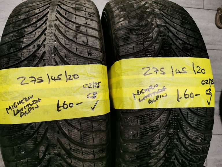 275 / 45 / 20 MICHELIN LATITUDE ALPIN TYRES - TWO AVAILABLE