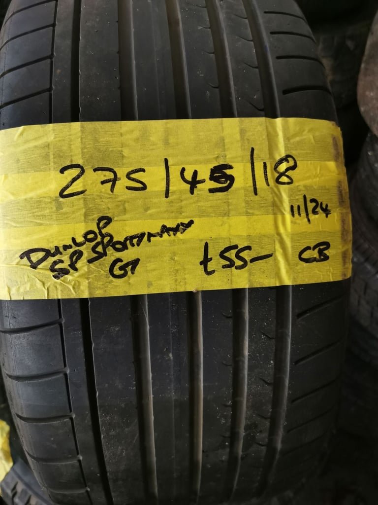 275 / 45 / 18 DUNLOP SPORTMAXX GT TYRE - FITTING AVAILABLE