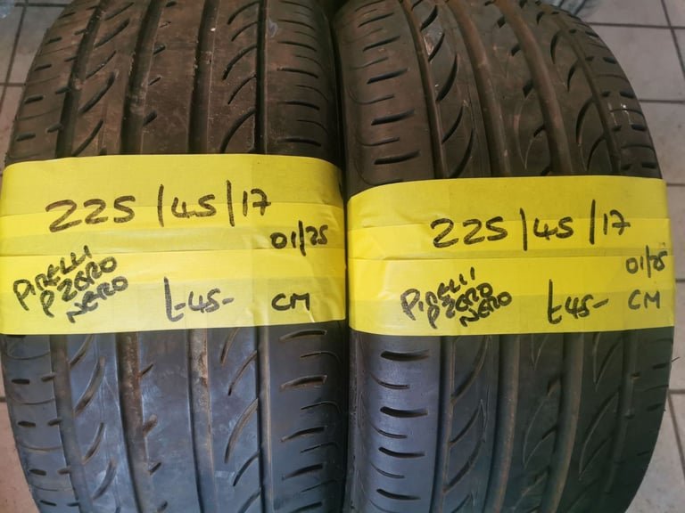 225 / 45 / 17 PIRELLI P ZERO NERO TYRES - TWO AVAILABLE