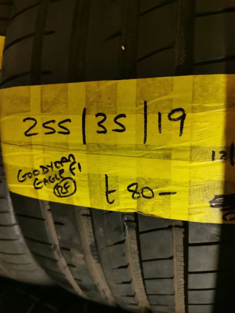 255 / 35 / 19 GOODYEAR EAGLE F1 RUN FLAT TYRE - FITTING AVAILABLE
