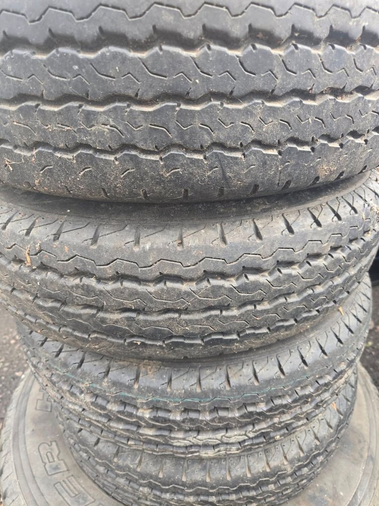 155 / 12C  NANKANG COMMERCIAL TYRES ON TRAILER WHEELS - FOUR AVAILABLE