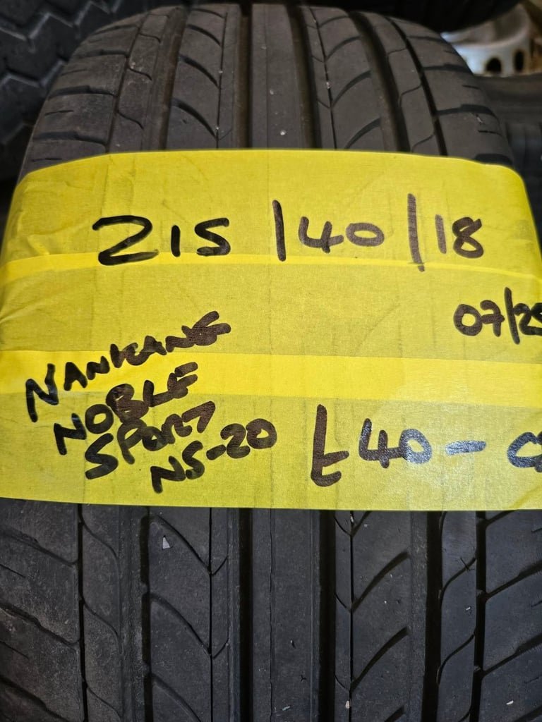 215 / 40 / 18 NANKANG NOBLE SPORT NS-20 TYRE - FITTING AVAILABLE