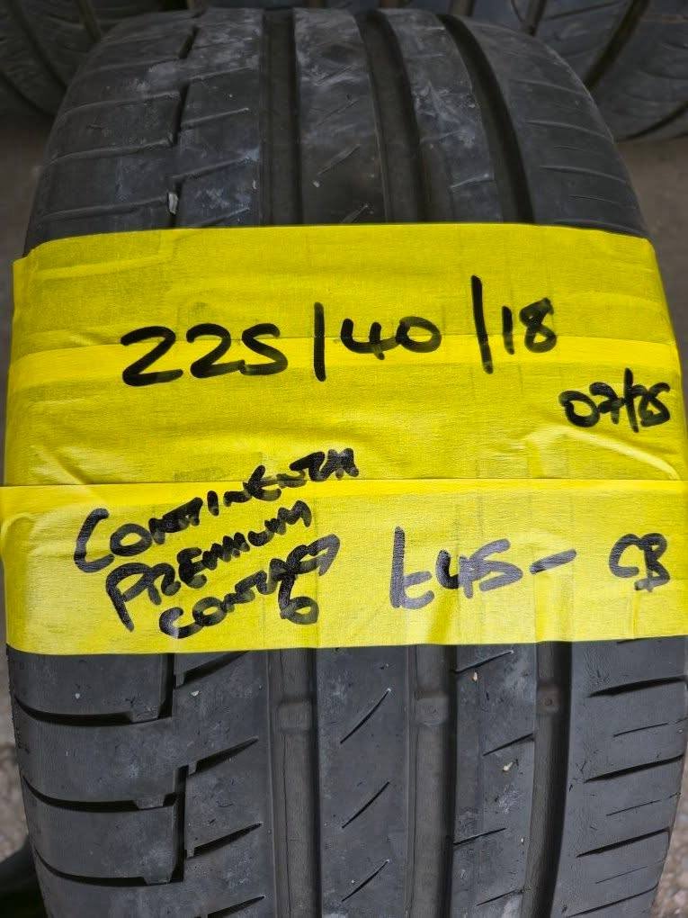 225 / 40 / 18 CONTINNETAL PREMIUM CONTACT 6 TYRE - FITTING AVAILABLE