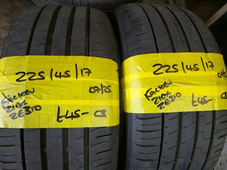 225 / 45 / 17 FALKEN ZIEX ZE 310 TYRTES - TWO AVAILABLE