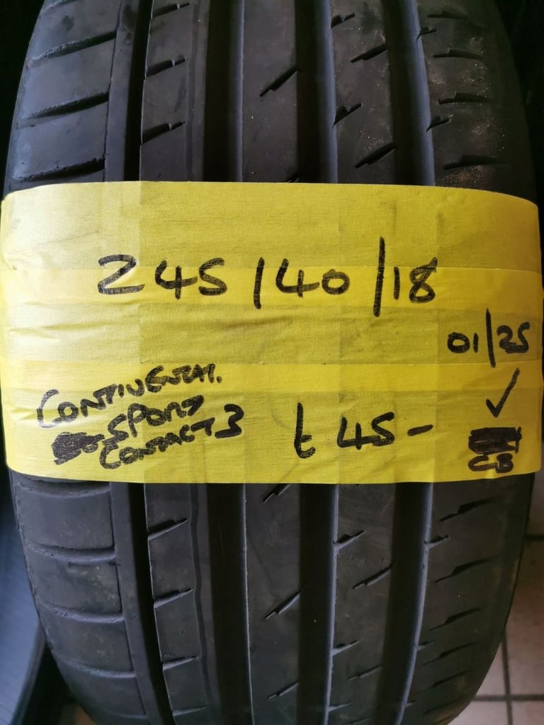 245 / 40 / 18 CONTINENTAL CONTI SPORT CONTACT 3