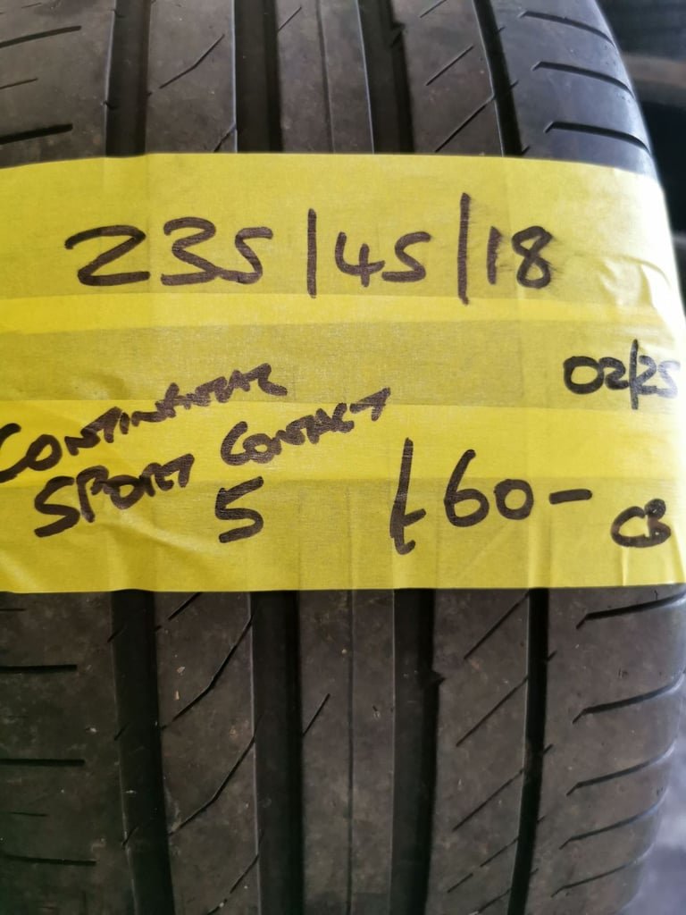 235 / 45 / 18 CONTINENTAL SPORT CONTACT 5 TYRE - FITTING AVAILABLE
