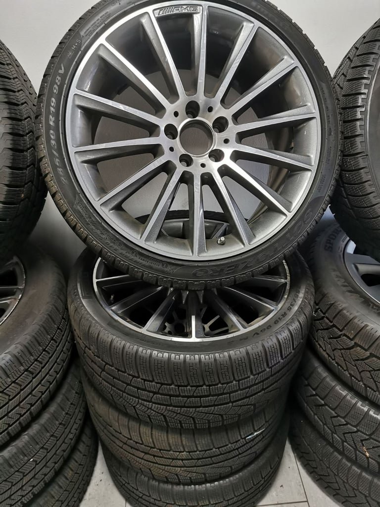 19" GENUINE MERCEDES AMG TURBINE CLS ALLOY WHEELS / TYRES