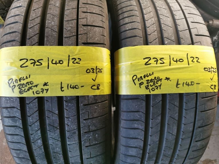 275 / 40 / 22 PIRELLI P ZERO ELECT TYRES - TWO AVAILABLE