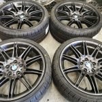 19" GENUINE BMW MOTORSPORT MV4 ALLOY WHEELS / NEW TYRES  -  5 X 120 FITMENT