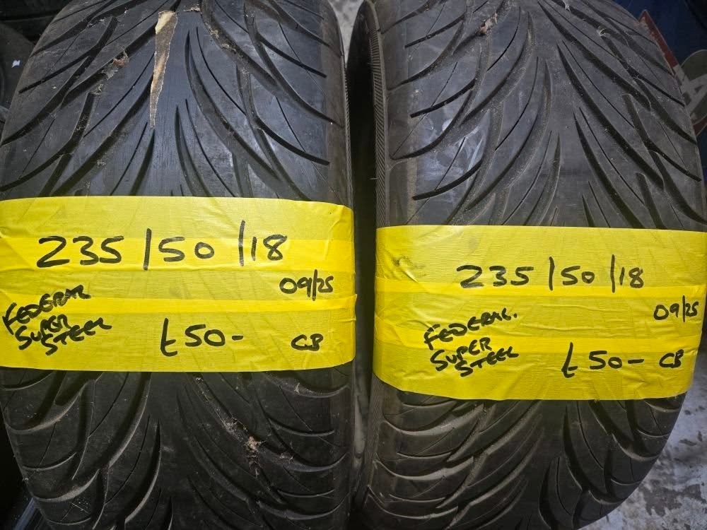 235 50 18 federal 235 / 50 / 18 FEDERAL SUPER STEEL TYRES = FOUR AVAILABLE - Image 1