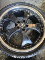 22" RANGE ROVER ALLOY WHEELS / TYRES - BLACK / POLISHED LIP - Image 4