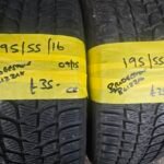 195 / 55 / 16 BRIDGESTONE BLIZZAK TYRES - TWO AVAILABLE