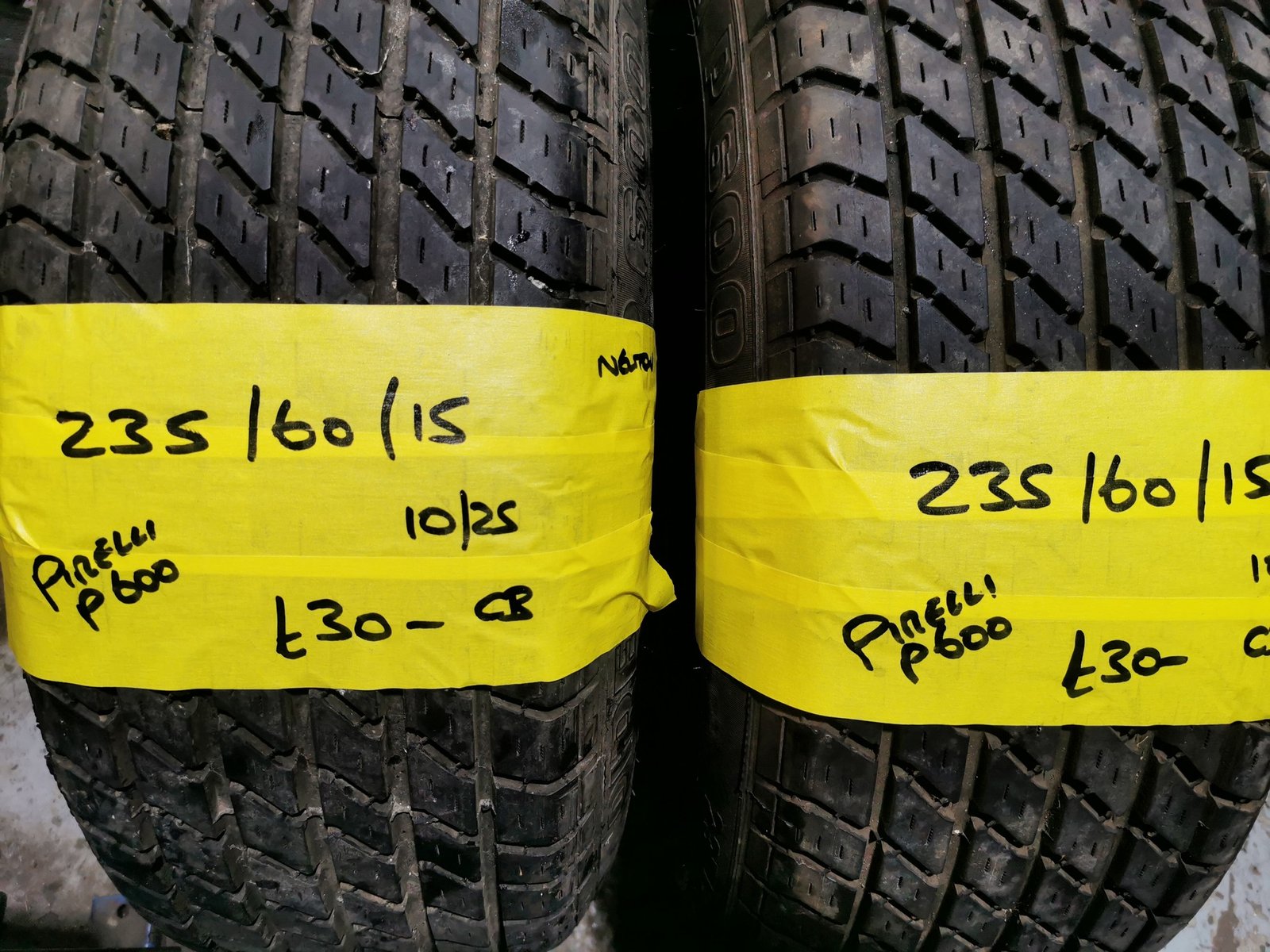235 60 15 pirelli p600 235 / 60 / 15 PIRELLI P600 TYRES - TWO AVAILABLE - Image 1