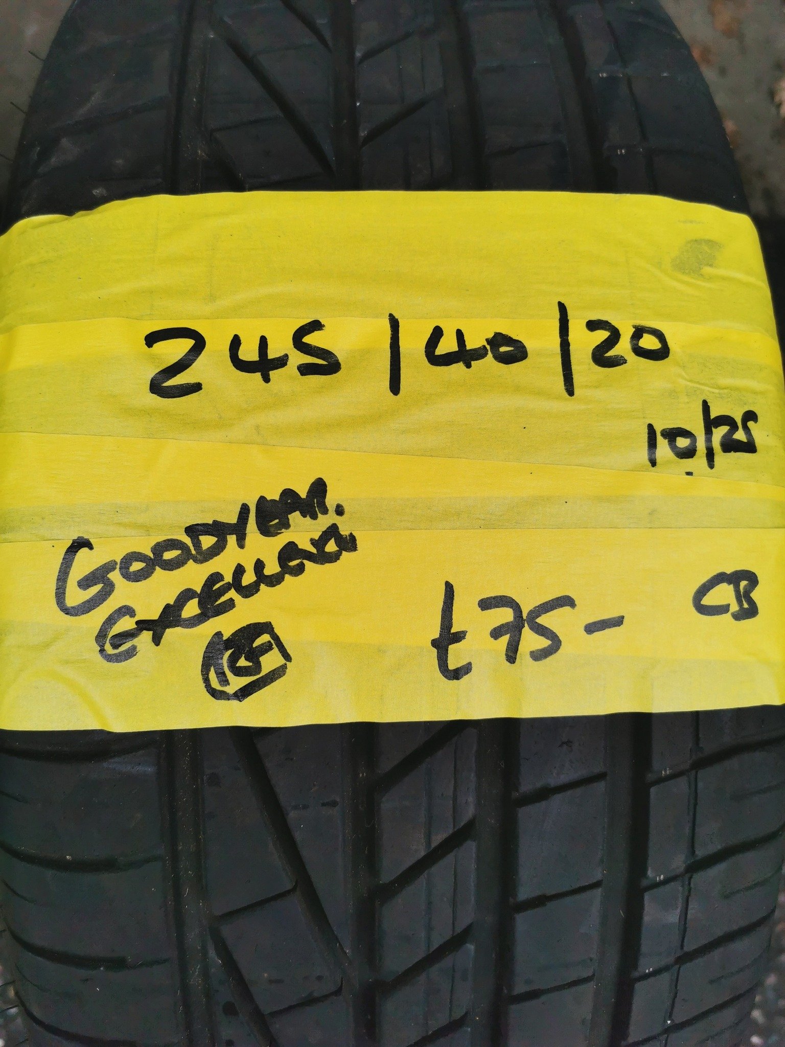 245 40 20 GOODYEAR 245 / 40 / 20 GOODYEAR EXCELLENCE RUN FLAT TYRE - Image 1