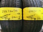 225 / 50 / 17 BRIDGESTONE POTENZA S001 RUN FLAT TYRES - TWO AVAILABLE