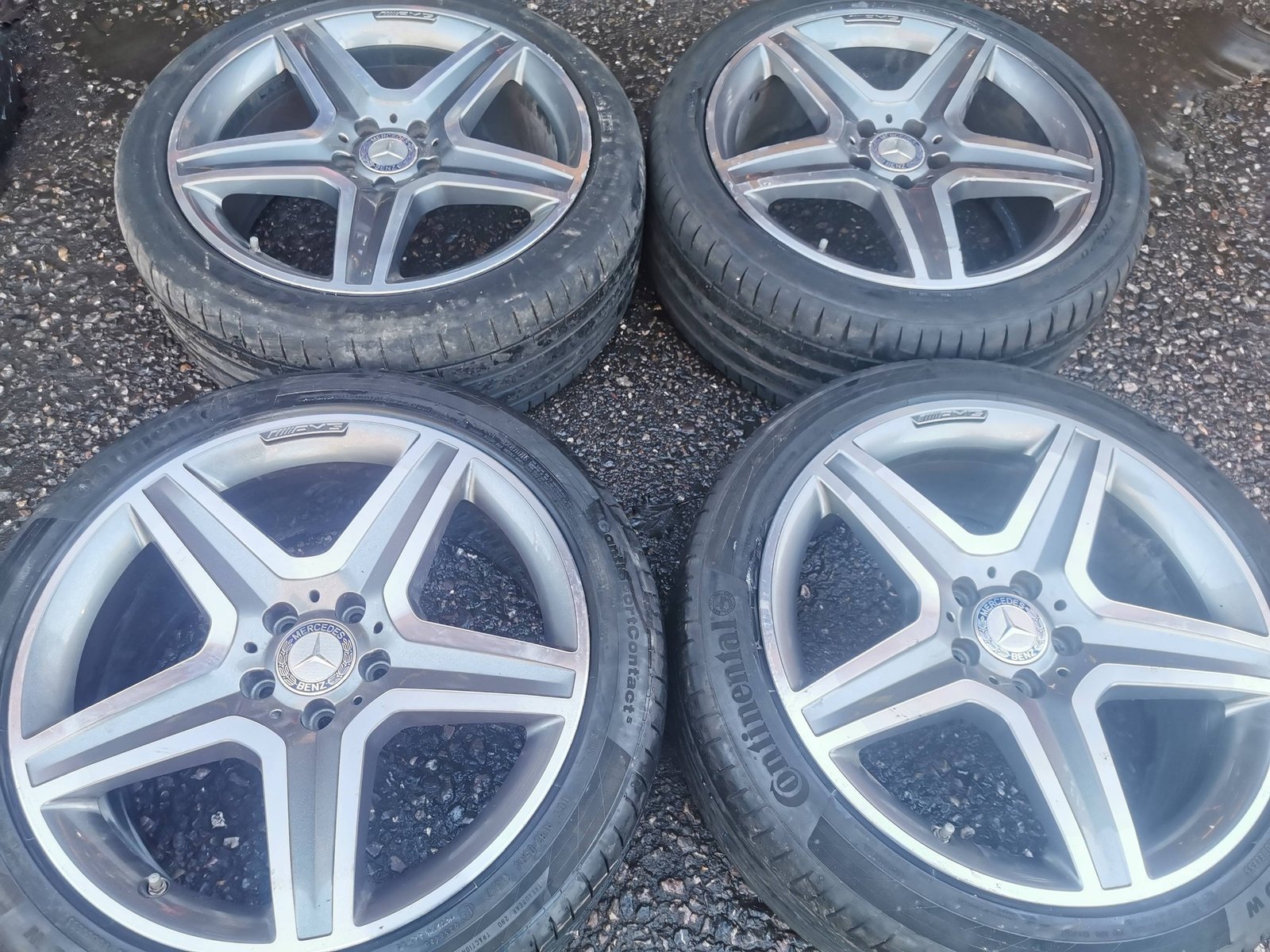 599936860_25395483236812388_1318213304044774342_n-2.jpg 19" MERCEDES AMG ALLOY WHEELS / TYRES 5 X 112 FITMENT - A1564010600 - Image 1