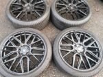 19" FOX RACING BMA S1 ALLOY WHEELS / TYRES -  GLOSS BLACK - AUDI / VOLKSWAGEN FITMENT - Image 2