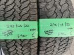 275 / 45 / 22 GENERAL GRABBER AT3 TYRES - TWO AVAILABLE